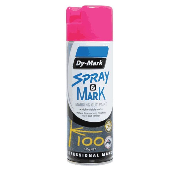 Marking Spray Fluro Pink 350G Can